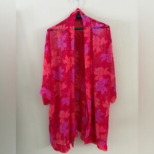 Victoria’s Secret Very Sexy Cover Up Robe Sheer Floral O/S
